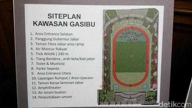 Seperti Ini Wajah Lapangan Gasibu Tahun Baru Nanti