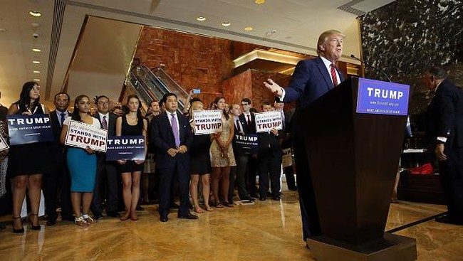 Heboh Kemunculan Fadli Zon dan Setya Novanto di Jumpa Pers Donald Trump