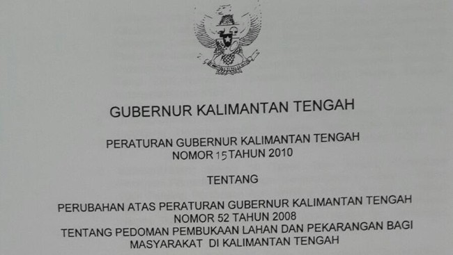 Ternyata, Pemprov Kalteng Izinkan Buka Lahan dengan Bakar Hutan