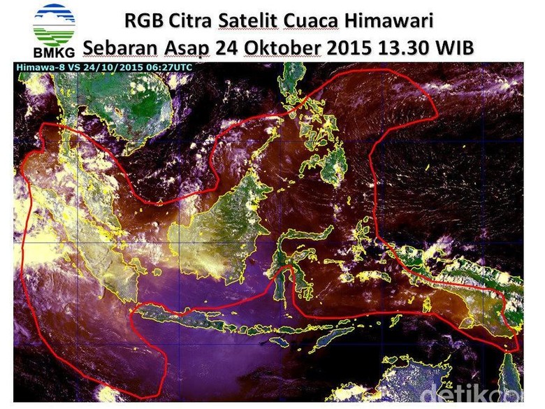 BNPB: Hanya Jawa, Bali dan Nusa Tenggara yang Belum Ditutup Asap