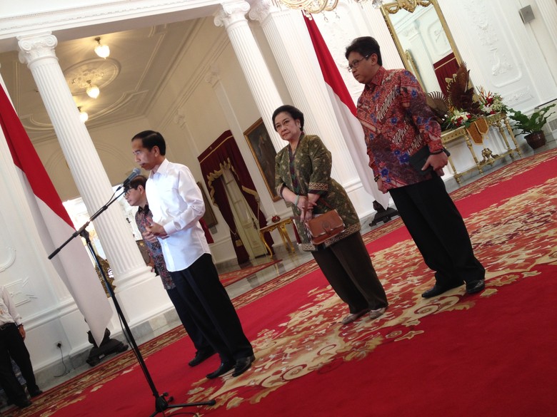 Bertemu Megawati 2 Jam, Jokowi: Kami Bicara Ekonomi dan Bencana Asap