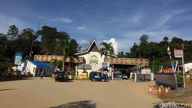 Sedang Dibangun, Begini Megahnya Pos Perbatasan RI-Malaysia di Entikong