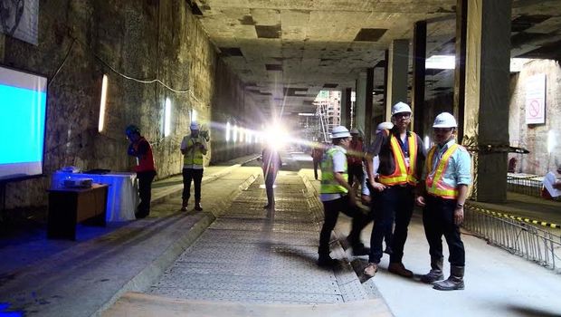 Mesin Bor Bawah Tanah MRT Jakarta "Antareja 1" Berhasil Tembus Stasiun Senayan