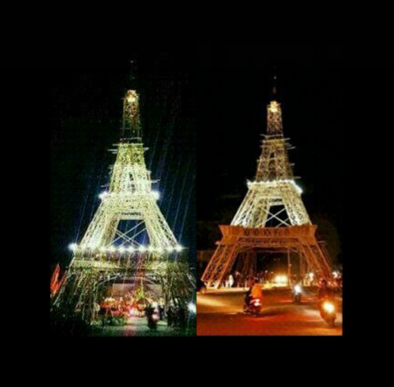 Keren Nih..!! Replika Menara Eiffel Ternyata Ada Di Tasikmalaya Gan