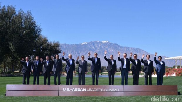 Jokowi, Obama, dan Para Pemimpin ASEAN Rumuskan 17 Poin Deklarasi Sunnyland