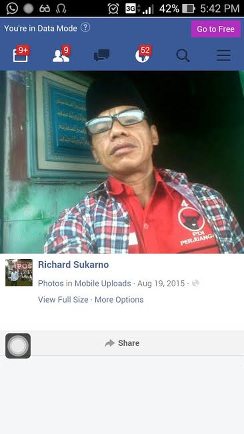Kata Richard Eks Teman Ahok Soal Fotonya dengan Seragam PDIP dan Ormas Pospera