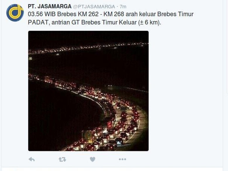 Dari Bogor Jam 11 Sabtu Siang, Pemudik ini Masih di Bulakamba Brebes