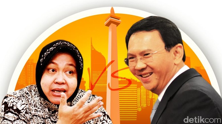 Survei KedaiKOPI: Elektabilitas Risma Meroket, Ahok Stagnan