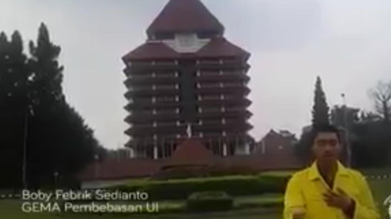 Kasus Boby Aktivis Gema Pembebasan, UI: Jaga Kampus Agar Bebas dari Politik Praktis