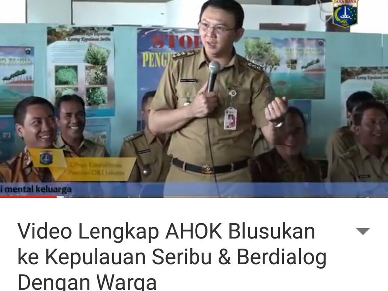 Ini Video Utuh Ahok Pidato Singgung Surat Al Maidah 51 yang Jadi Polemik