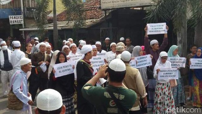 Resmikan RPTRA di Tebet, Ahok Didemo Warga 