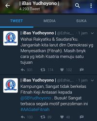 Bela SBY dengan Sebut &quot;Wahai Rakyatku,&quot; Ibas Malah Di-Bully 