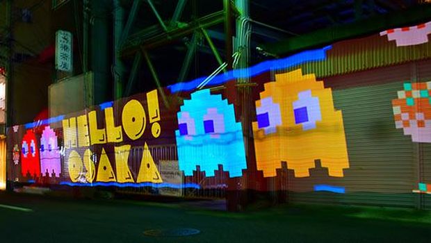 Serunya Naik Becak Tarik Bergaya Pac-Man di Osaka