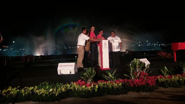Diresmikan Djarot, Air Mancur Monas "Menari" Indah Diiringi Lagu oleh Addie MS