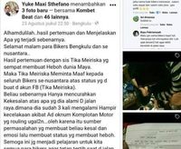 Seorang Biker Jadi Bulan-bulanan Netizen, Kenapa?