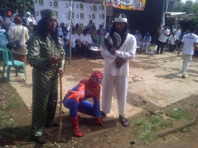 Ini Alasan 'Spiderman' dan 'Wiro Sableng' Ikut Kampanye PKS di Cilandak