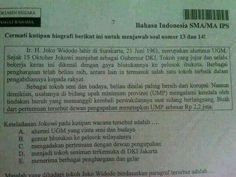 (BANYAK SALAH DETECTED)Waketum Gerindra Protes Jokowi Disebut Jujur di Soal UN SMA