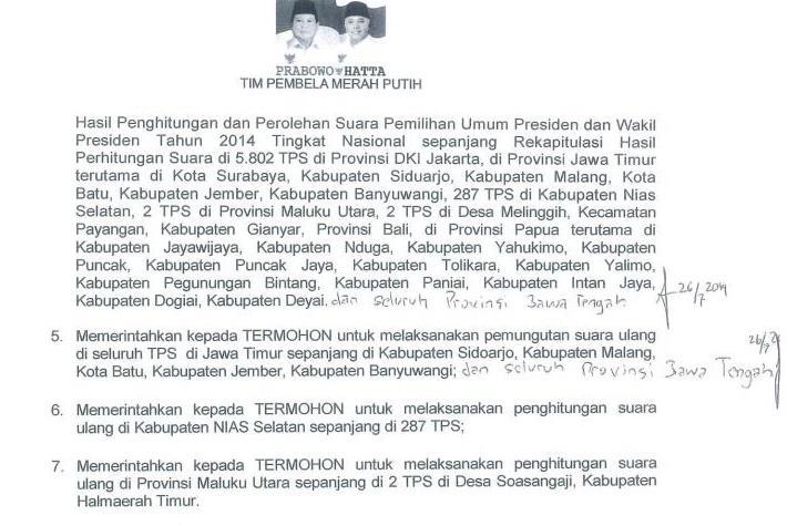 Ditemukan Kejanggalan di Berkas Gugatan Prabowo-Hatta ke MK