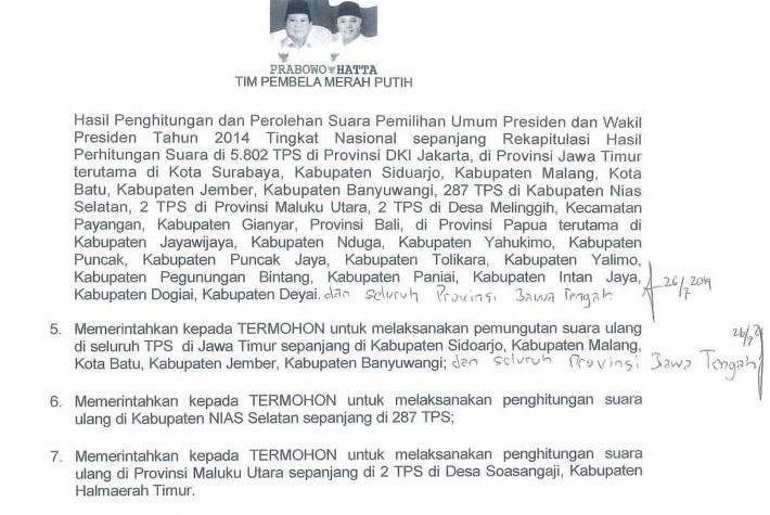 5 Tanggapan Soal Gugatan Prabowo-Hatta yang Janggal