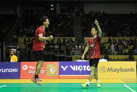 Hendra Setiawan / Muhammad Ahsan Juara Malaysia Open 2015