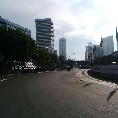 &#91;FOTO&#93; Seperti Ini Wujud Jalur Protokol di Jakarta Kala Delegasi KAA Lewat
