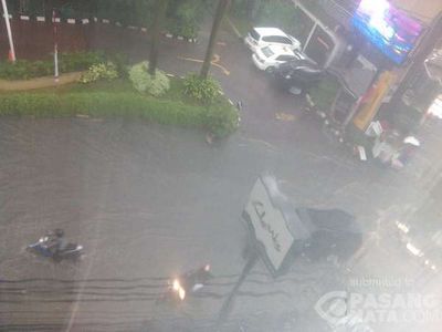 [ Jakarta Tenggelam II ] Hujan Deras Jalan Kemang Raya Banjir