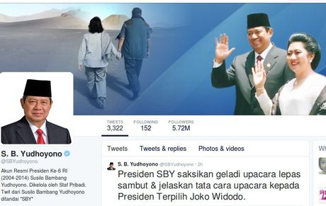 &#91;Farewell...&#93; Tinggalkan Istana, Foto Latar Twitter SBY pun Berganti
