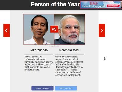 &#91;SAMBIL DI CACI-MAKI DI NEGERINYA&#93;Jokowi Masuk Voting Person of The Year Majalah TIME