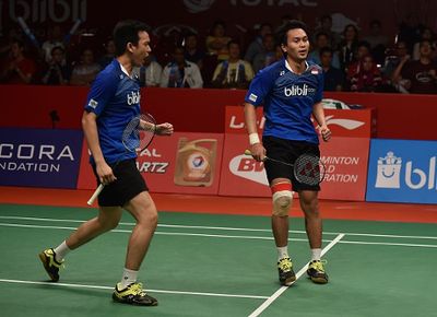 Hendra/Ahsan Juara Dunia Usai Menang Straight Game atas Liu/Qiu