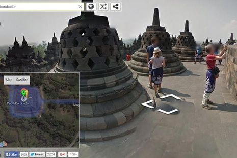 Proses Pembuatan Google Street View Borobudur