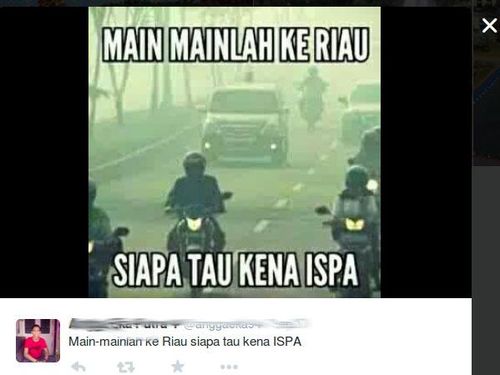 Lucu-lucu Getir! Meme Asap Pekat di Pekanbaru Bertebaran di Jagat Maya