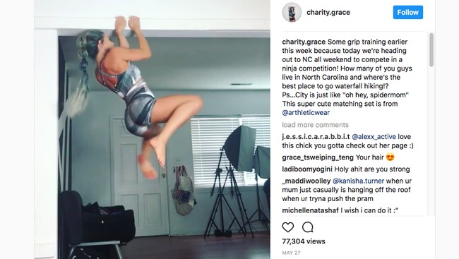 Ngurus Anak Sambil Gelantungan, Spider-Mom Ini Kalahkan Wonder Woman