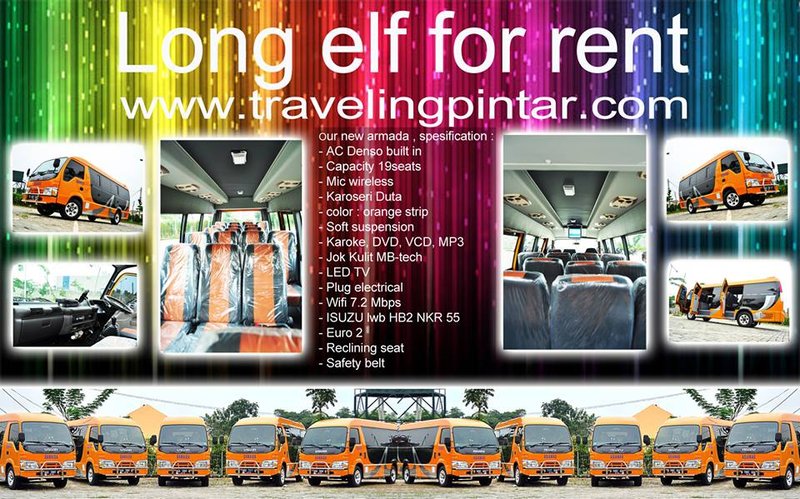 DISEWAKAN Minibus ELF LONG 19 seat AC Unit Baru Tahun 2014 .. Karoke 5.1 quality.