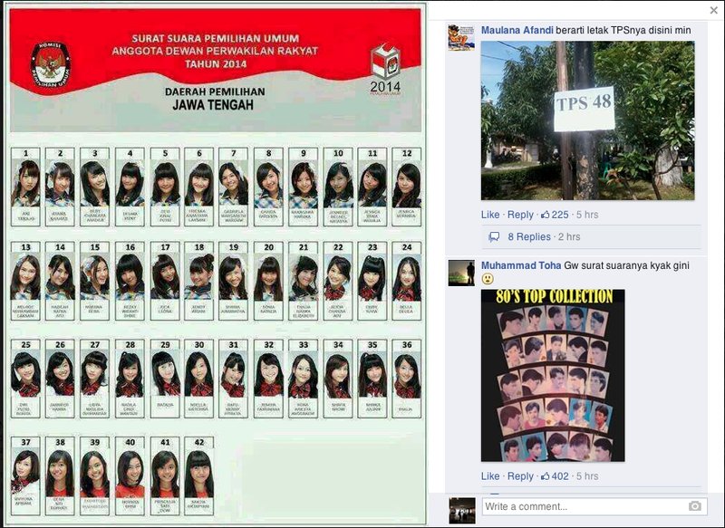 SURAT SUARA YANG GOKIL ABIS