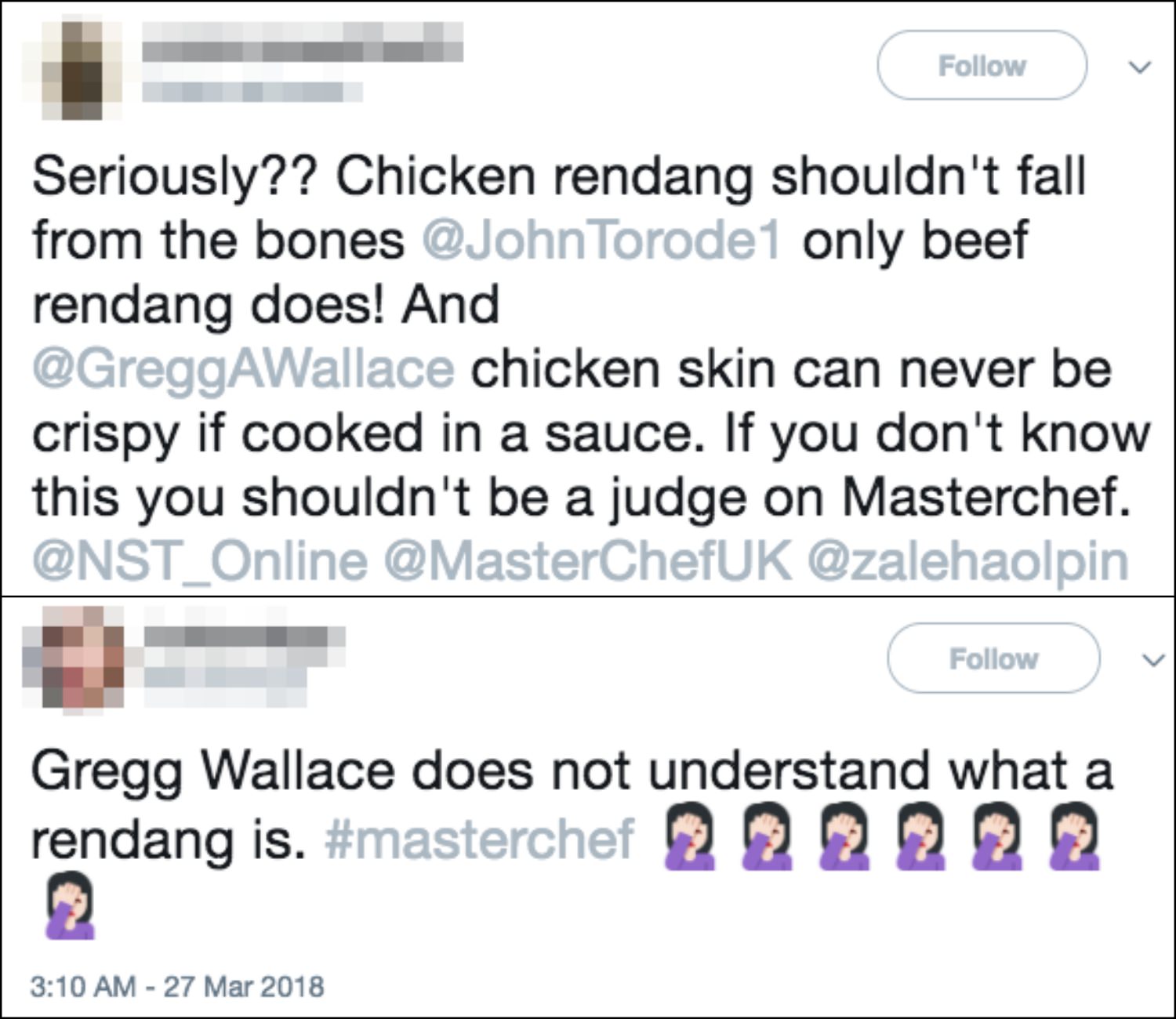 This MasterChef UK Contestant Was Eliminated Because Her Chicken Rendang Wasnt Crispy