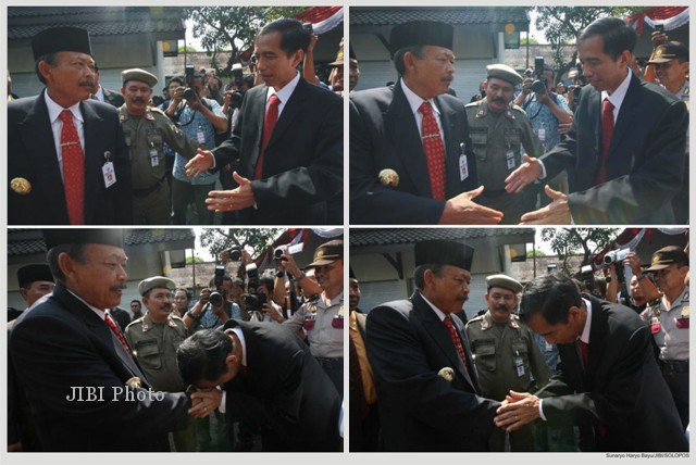 &#91;PIC lengkap foto salaman&#93; Foto salaman Jokowi nunduk depan Priyo heboh di dunia maya