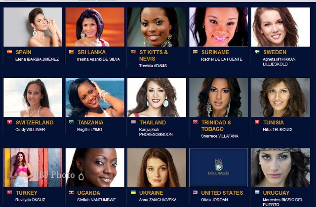 131 Kontestan Miss World 2013 di Bali