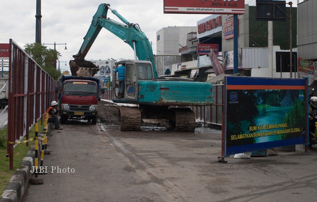 Proyek Jembatan Layang di solo sekarang gak keliatan lagi