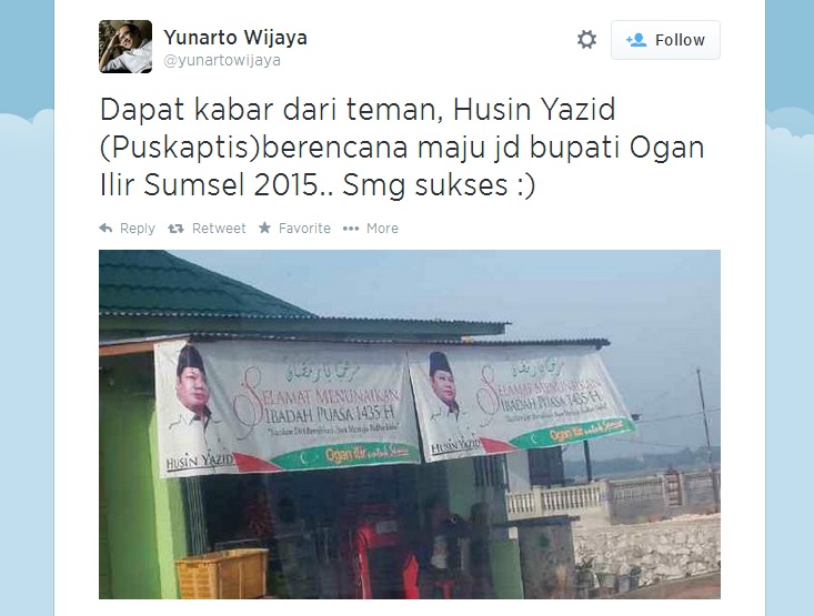 [Ganti Profesi] Direktur Puskaptis Bakal Maju Calon Bupati Ogan Ilir 2015?
