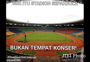 Ini Jawaban Pengelola SUGBK mengenai konser 1D Dan Timnas U-22