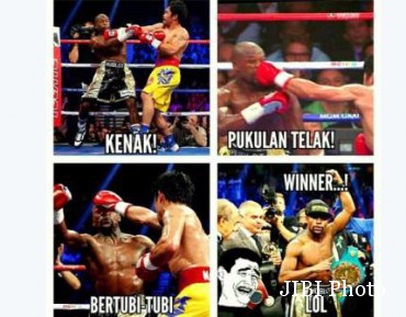 Meme Kocak Sindir Kemenangan Floyd Mayweather