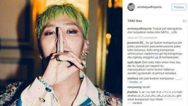 Pakai Foto G-Dragon untuk Kampanye, Anissa Pohan Diserang Netizen