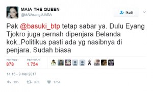 Samakan Ahok dengan Pahlawan, Maia Estianty Debat dengan Warganet