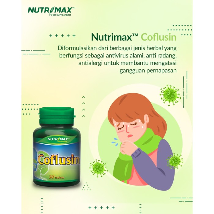 COFLUSIN NUTRIMAX ISI 30 TABLET VITAMIN MINERAL OBAT ALERGI SINUSITIS