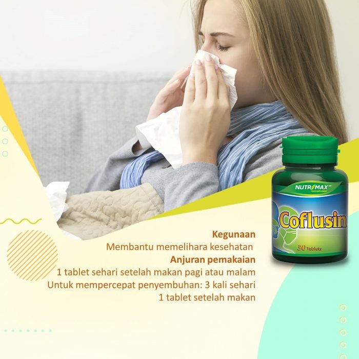 COFLUSIN NUTRIMAX ISI 30 TABLET VITAMIN MINERAL OBAT ALERGI SINUSITIS