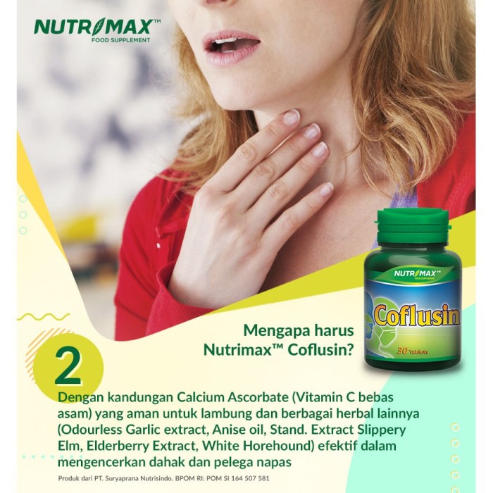 Jual Coflusin Nutrimax Isi 30 Tablet Vitamin Mineral Obat Alergi Sinusitis Kaskus