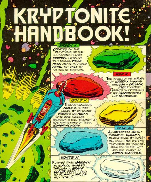 KRYPTONITE HANDBOOK : macam-macam batu kripton, &quot;musuh&quot; sang manusia besi