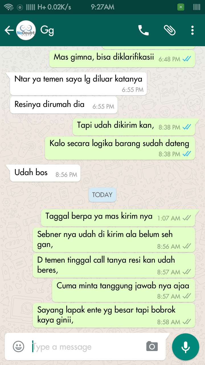 SURAT TERBUKA INTERNISTISHOP, PENIPUAN