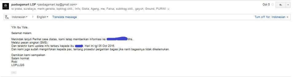 PENANGANAN BAGASI HILANG MASKAPAI CITILINK MENGECEWAKAN (KEEP UPDATE)