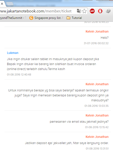 Jakartanotebook Pelayanan super mengecewakan, Jakartamall.com ?? Hati-hati saja